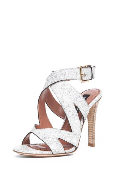 Derek Lam Freda Printed Heel In White