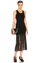 Christopher Kane Fringe Vest Dress In Black