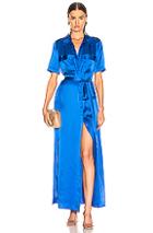 L'agence Klement Cargo Pocket Dress In Blue