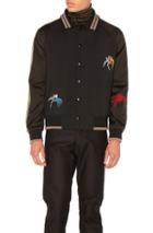 Lanvin Spider Embroidery Baseball Jacket In Black