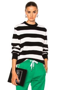 Rag & Bone Shana Cashmere Sweater In Black,white