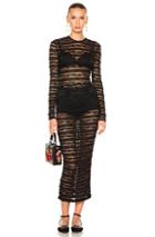 Dolce & Gabbana Long Sleeve Lace Dress In Black