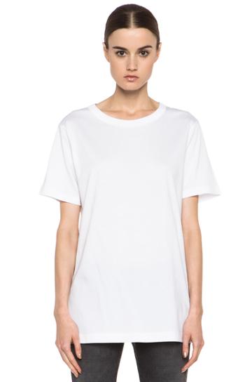 T By Alexander Wang Supima Jersey Crewneck Tee In White