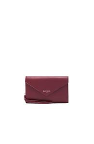Balenciaga Papier Zip Around Money Wallet In Red