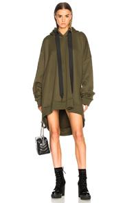 Marques ' Almeida Asymmetric Hoodie In Green