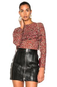 Philosophy Di Lorenzo Serafini Ruffle Top In Floral,red