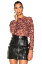 Philosophy Di Lorenzo Serafini Ruffle Top In Floral,red