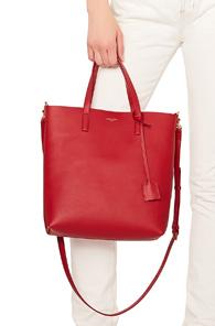 Saint Laurent Toy North South Tote Bag In Red