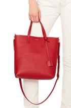 Saint Laurent Toy North South Tote Bag In Red