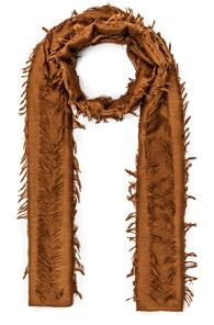 Chloe Fil Coupe Stripe Scarf In Brown