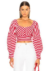 Rachel Comey Formentera Top In Red,stripes