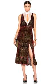 Altuzarra Aurelia Dress In Red,metallics