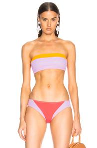 Flagpole Lori Bikini Top In Orange,pink