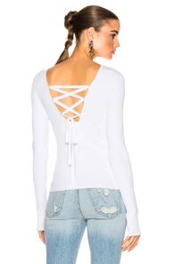 Tibi Scooped Back Pullover In White