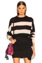 Isabel Marant Etoile Reece Sweater In Black,gray,stripes,purple