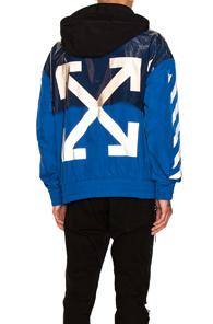 Moncler X Off White Jacket In Black,blue