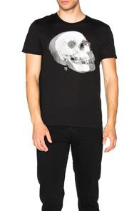 Alexander Mcqueen Skull Tee In Black