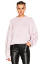 Protagonist Cropped Rollneck Sweater In Purple