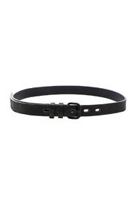 Haider Ackermann Small Buckle Belt In Black,metallics