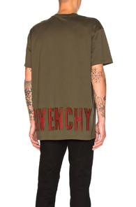 Givenchy Sheer Logo Tee In Green