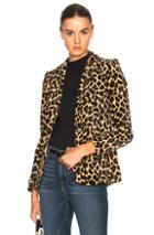 Frame Denim Velvet Cheetah Classic Blazer In Animal Print,neutrals