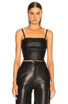 Sablyn Max Leather Tube Top In Black