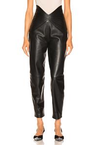 Attico Butterfly Carrot Pants In Black