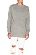 Fear Of God Long Sleeve Crewneck Tee In Gray