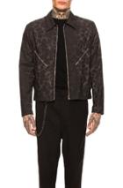 Helmut Lang Unlined 3m Classic Zip Jacket In Animal Print,brown