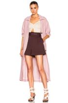 Isa Arfen Safari Coat In Pink,purple