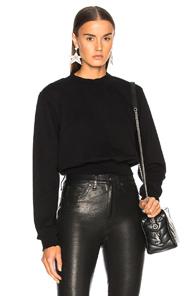 Cotton Citizen Milan Cropped Sweatshirt In Black