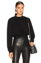 Cotton Citizen Milan Cropped Sweatshirt In Black