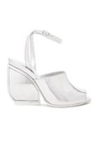 Maison Margiela Mirror Leather Heels In Metallics