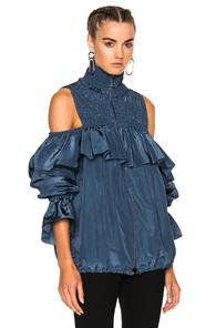 Sea Modern Windbreaker Top In Blue
