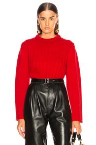 Chloe Iconic Cashmere Crewneck Sweater In Red