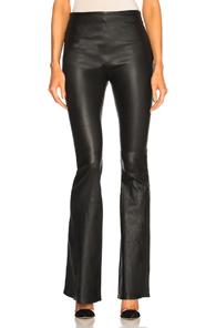 Sablyn Meri Leather Bell Bottoms In Black