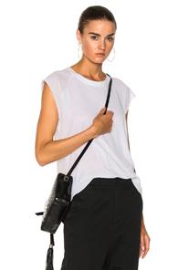 Nili Lotan Short Sleeve Baseball Tee In White