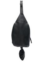 J.w. Anderson Knot Leather Hobo Bag In Black