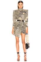 Dundas Gilded Leopard Print Dress In Animal Print,neutral