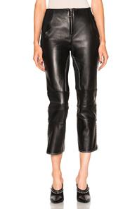 3.1 Phillip Lim Leather Biker Pant In Black
