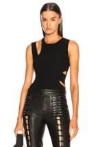 Helmut Lang Layered Slash Tank Top In Black