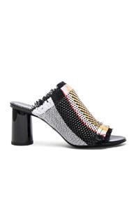 Proenza Schouler Mules In Stripes,yellow,black