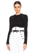 Isabel Marant Huston Dressy Knit Sweater In Black