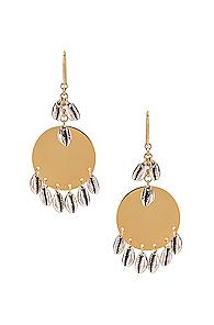 Isabel Marant Amer Earrings In Metallic Gold