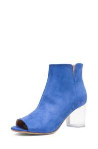 Maison Martin Margiela Suede Booties In Blue