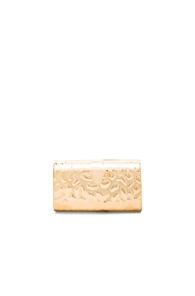 Edie Parker Rebekah Giraffe Clutch In Metallics,animal Print