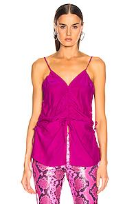 Marques ' Almeida Ruched Top In Pink