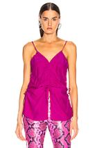 Marques ' Almeida Ruched Top In Pink