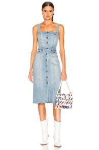 Grlfrnd Petra Slim Midi In Denim Light