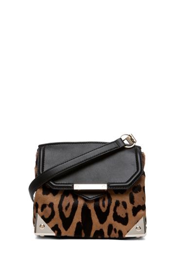 Alexander Wang Marion Leopard Print Satchel In Natural